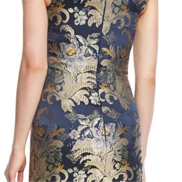 Ralph Lauren 2016 Fall Collection Georgia Baroque Silk Brocade Sheath Dress - Picture 5 of 16